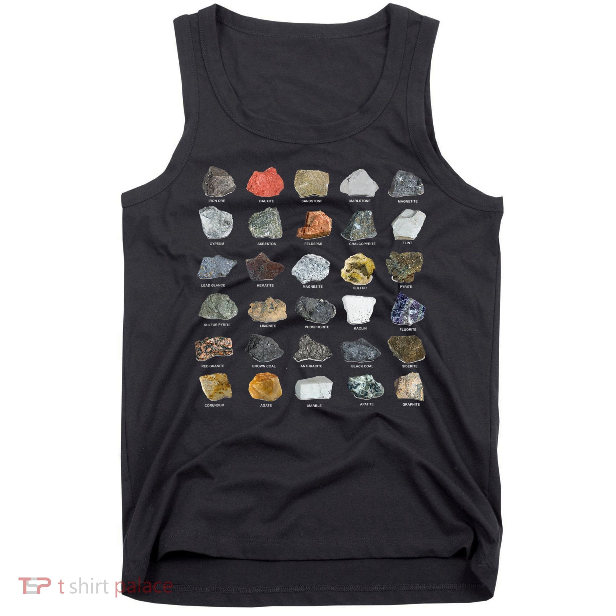 Ores Minerals Gems And Crystals Rock Collecting Tank Top
