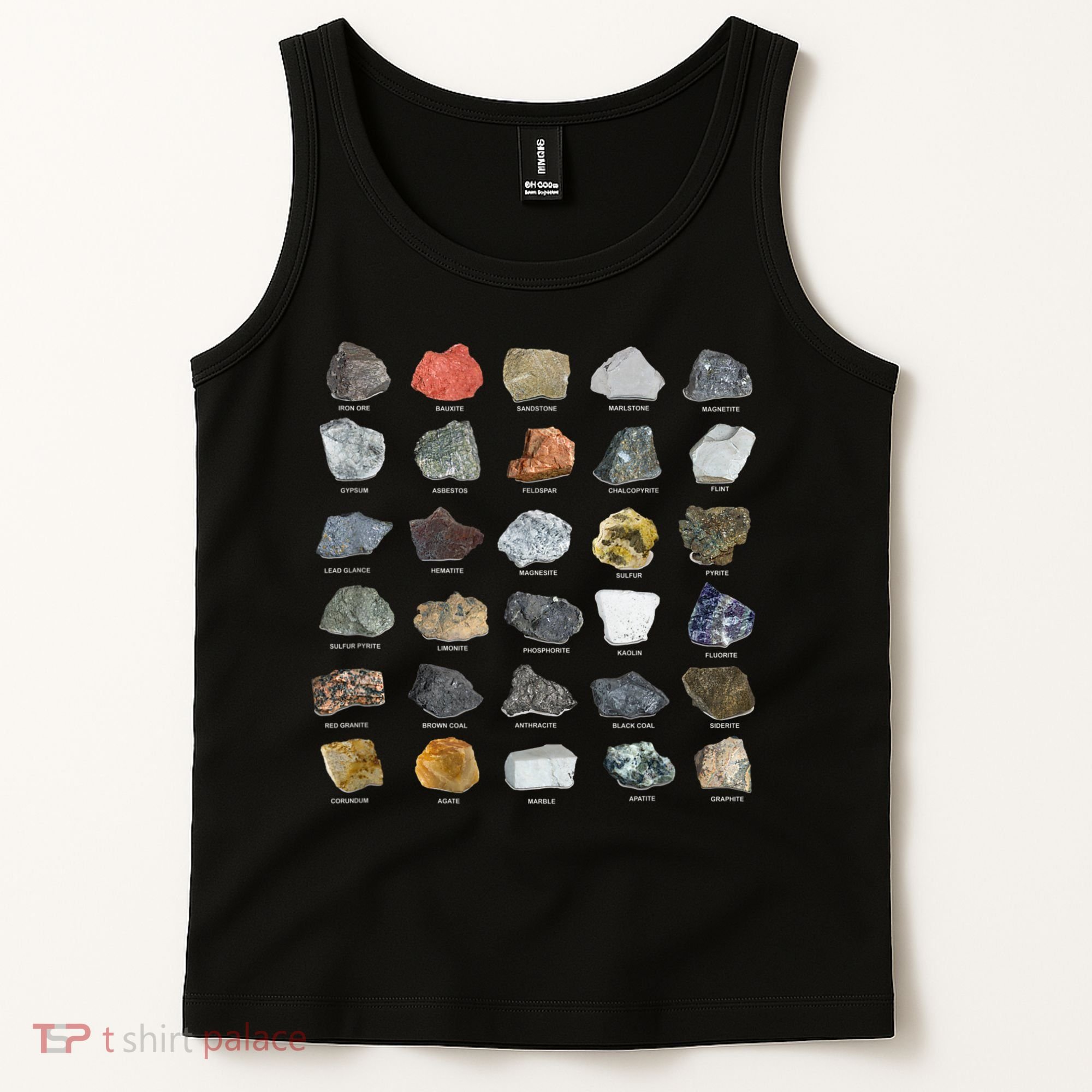 Ores Minerals Gems And Crystals Rock Collecting Tank Top