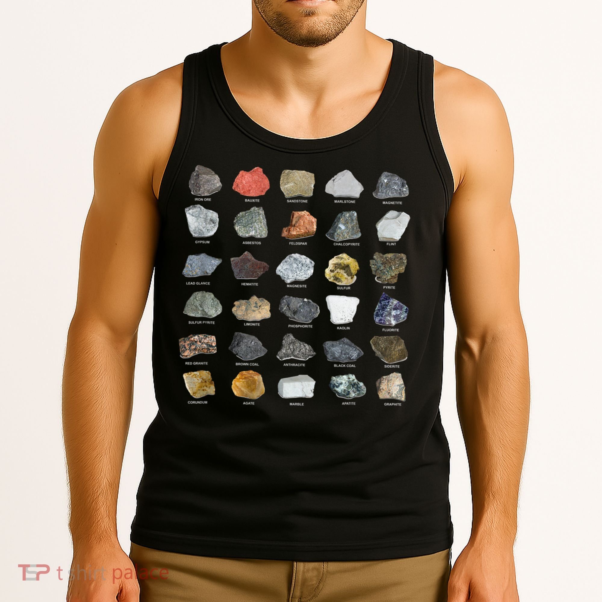 Ores Minerals Gems And Crystals Rock Collecting Tank Top