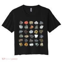 Ores Minerals Gems And Crystals Rock Collecting Women's Crop Top Tee thumb 0