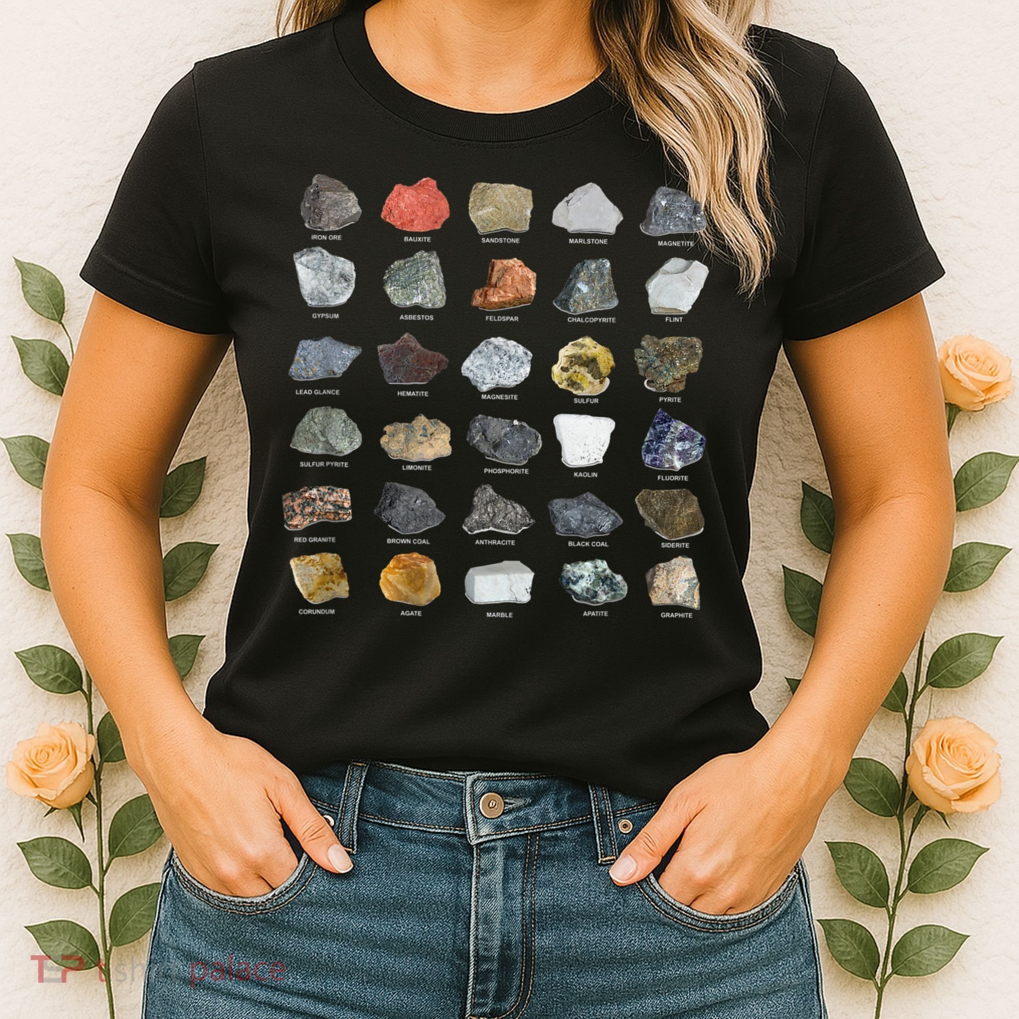 Ores Minerals Gems And Crystals Rock Collecting Women's T-Shirt