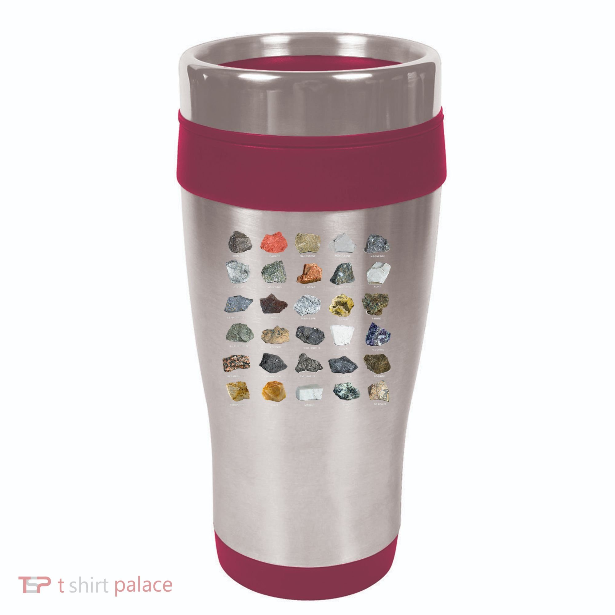 Ores Minerals Gems And Crystals Rock Collecting 16oz Travel Tumbler