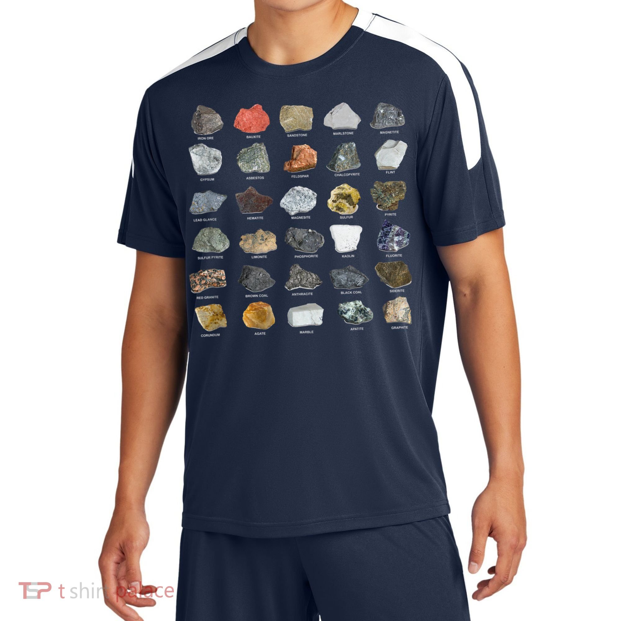 Ores Minerals Gems And Crystals Rock Collecting Sport-Tek Competitor United Soccer Jersey