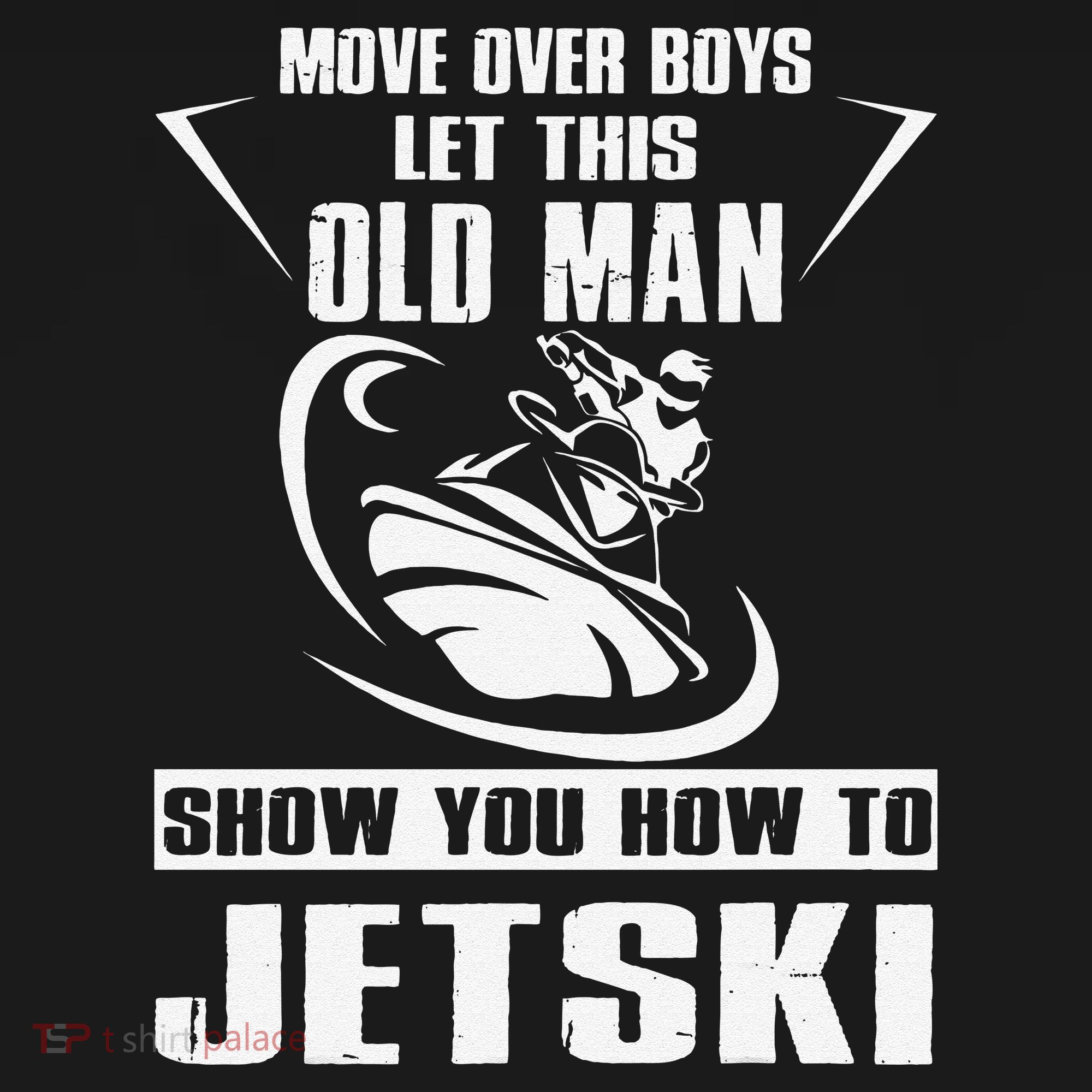 Old Man How To Jetski Cool retro Jet-Ski Jet Skiing Backpack