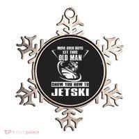 Old Man How To Jetski Cool retro Jet-Ski Jet Skiing Ornament thumb 0