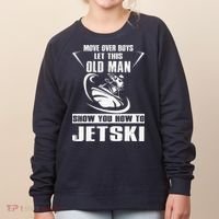Old Man How To Jetski Cool retro Jet-Ski Jet Skiing Women's Sweatshirt thumb 0