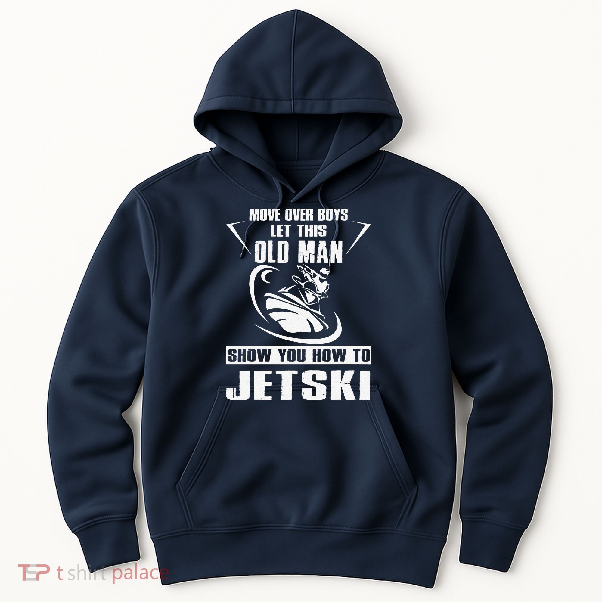 Old Man How To Jetski Cool retro Jet-Ski Jet Skiing Hoodie