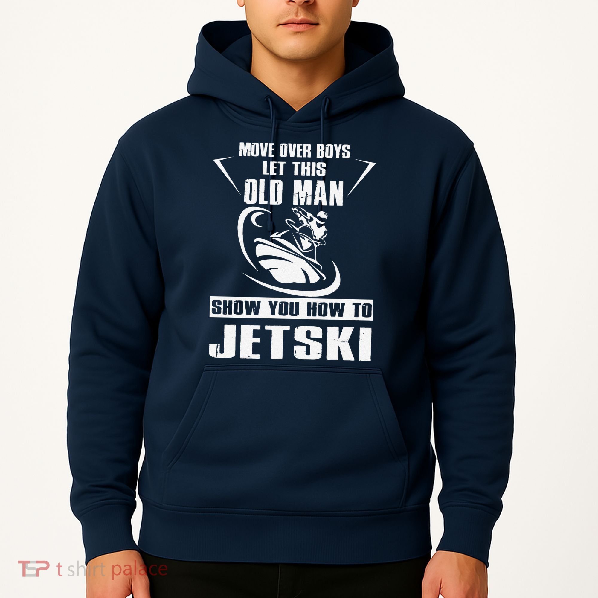 Old Man How To Jetski Cool retro Jet-Ski Jet Skiing Hoodie