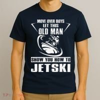 Old Man How To Jetski Cool retro Jet-Ski Jet Skiing T-Shirt thumb 3