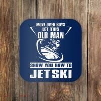 Old Man How To Jetski Cool retro Jet-Ski Jet Skiing Coaster thumb 0