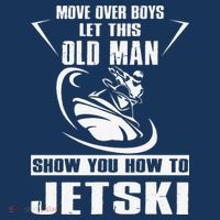 Old Man How To Jetski Cool retro Jet-Ski Jet Skiing Women's Hoodie thumb 2