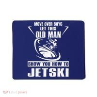 Old Man How To Jetski Cool retro Jet-Ski Jet Skiing Mousepad thumb 0