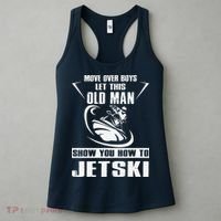 Old Man How To Jetski Cool retro Jet-Ski Jet Skiing Women's Tank Top thumb 3