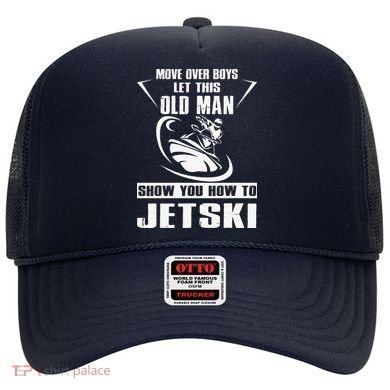 Old Man How To Jetski Cool retro Jet-Ski Jet Skiing Hat