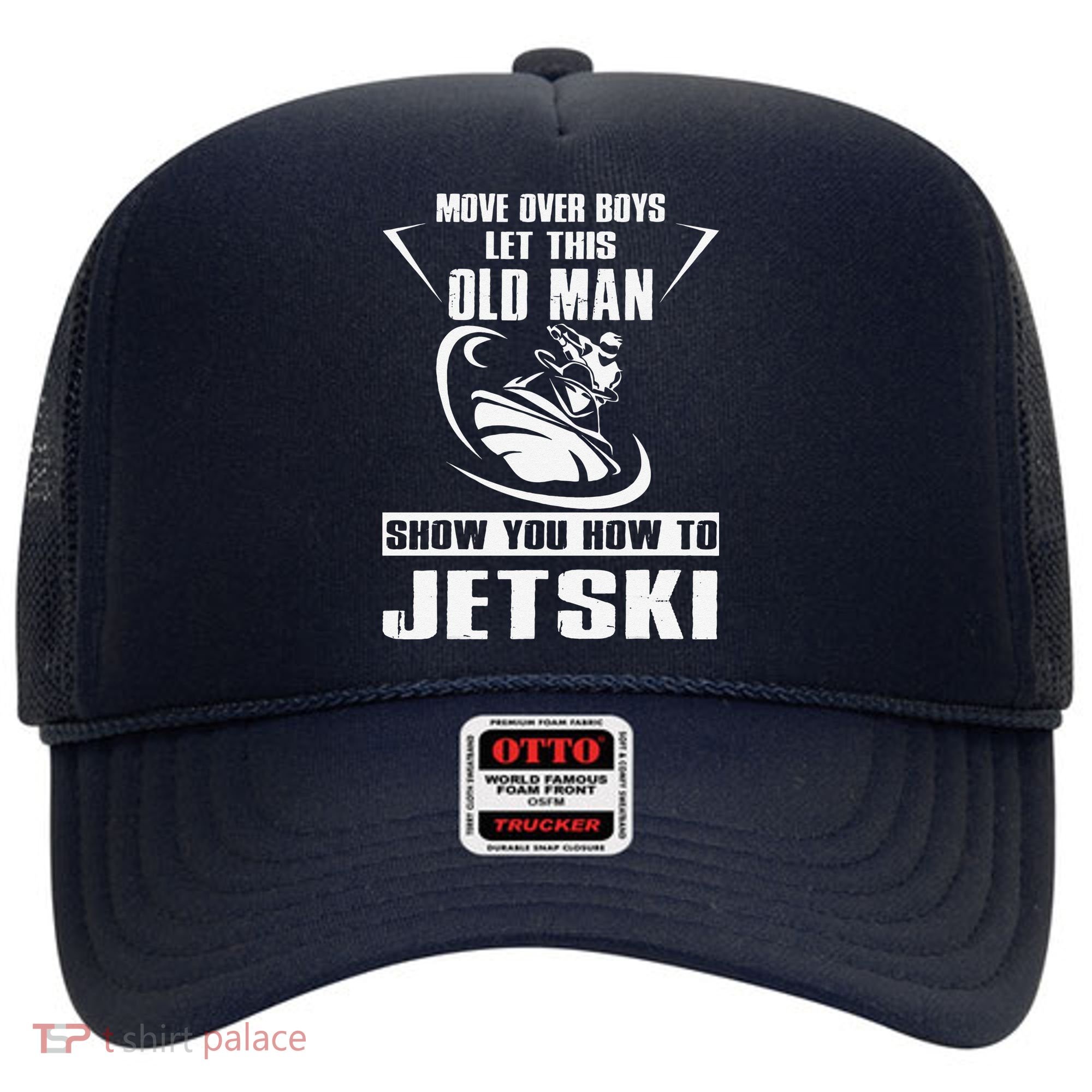 Old Man How To Jetski Cool retro Jet-Ski Jet Skiing Hat