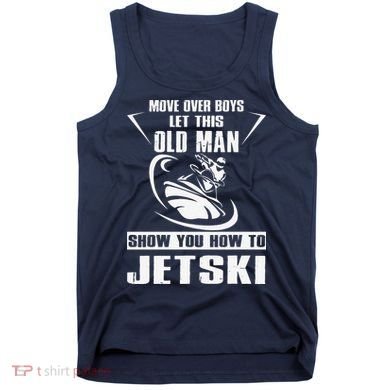 Old Man How To Jetski Cool retro Jet-Ski Jet Skiing Tank Top