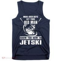 Old Man How To Jetski Cool retro Jet-Ski Jet Skiing Tank Top thumb 0