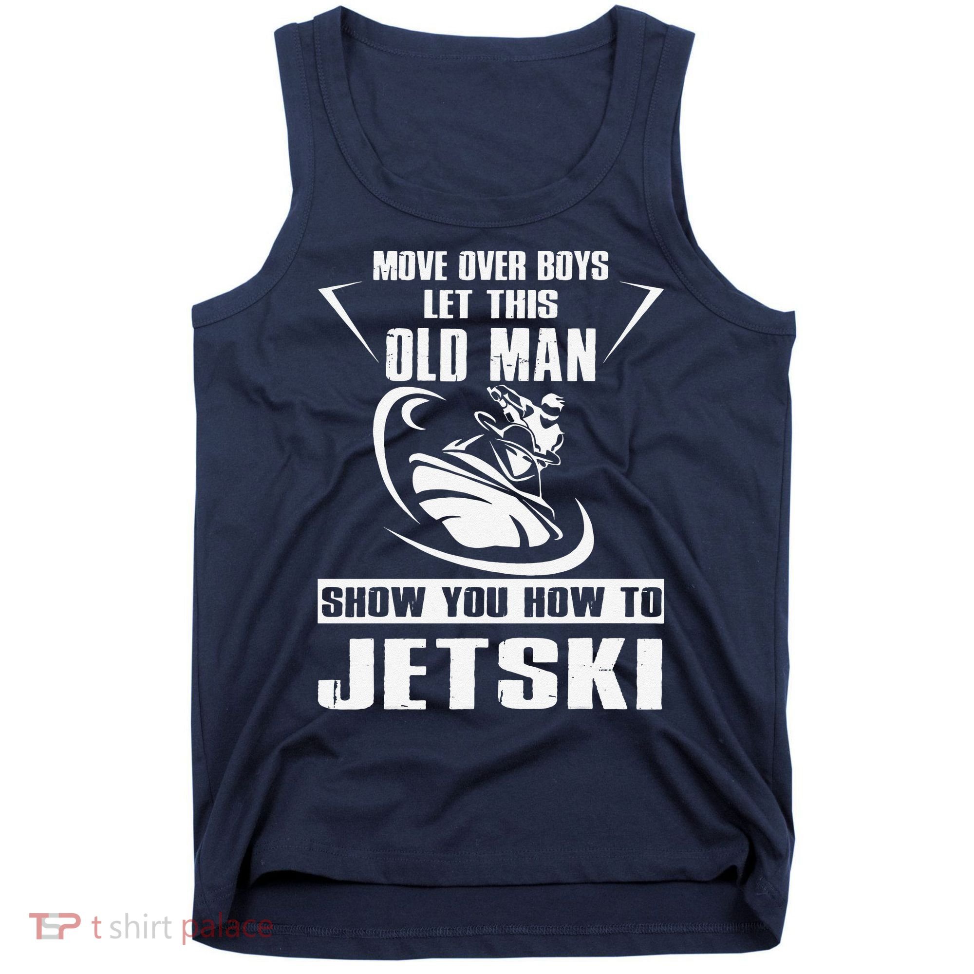 Old Man How To Jetski Cool retro Jet-Ski Jet Skiing Tank Top
