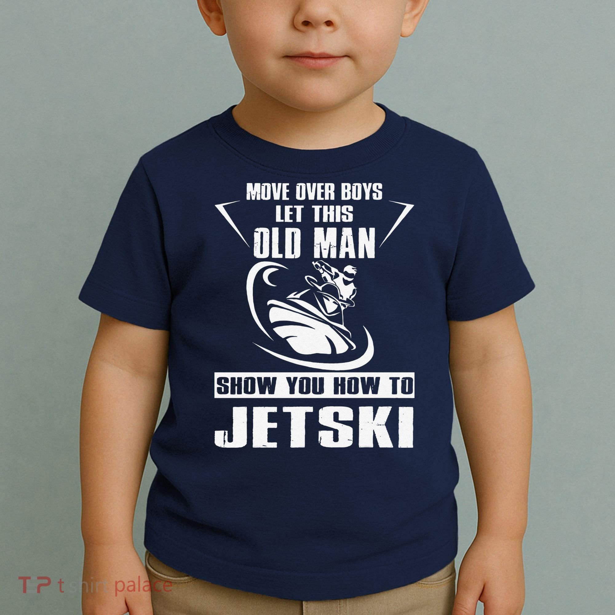 Old Man How To Jetski Cool retro Jet-Ski Jet Skiing Toddler T-Shirt