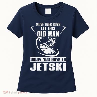 Old Man How To Jetski Cool retro Jet-Ski Jet Skiing Women's T-Shirt