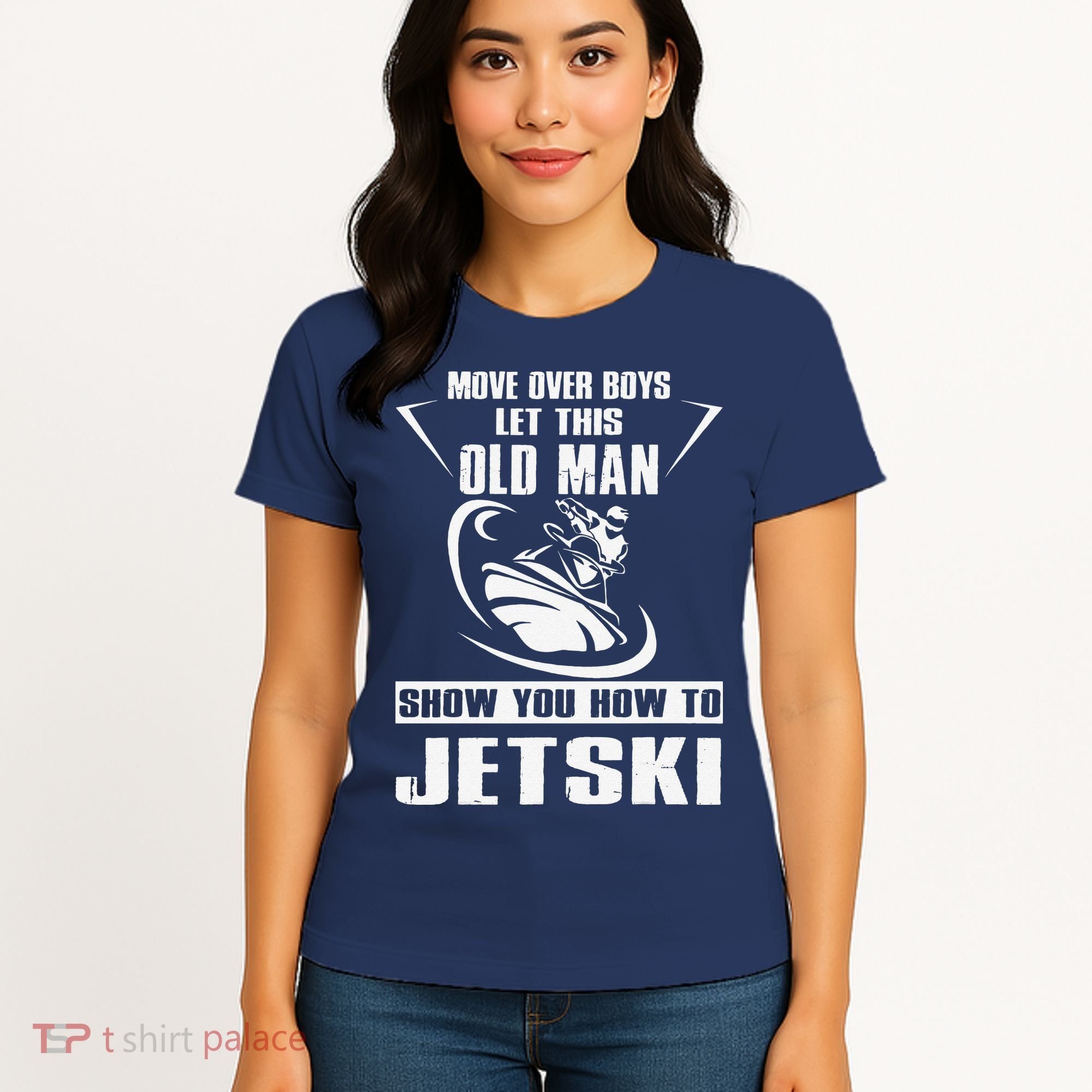 Old Man How To Jetski Cool retro Jet-Ski Jet Skiing Women's T-Shirt