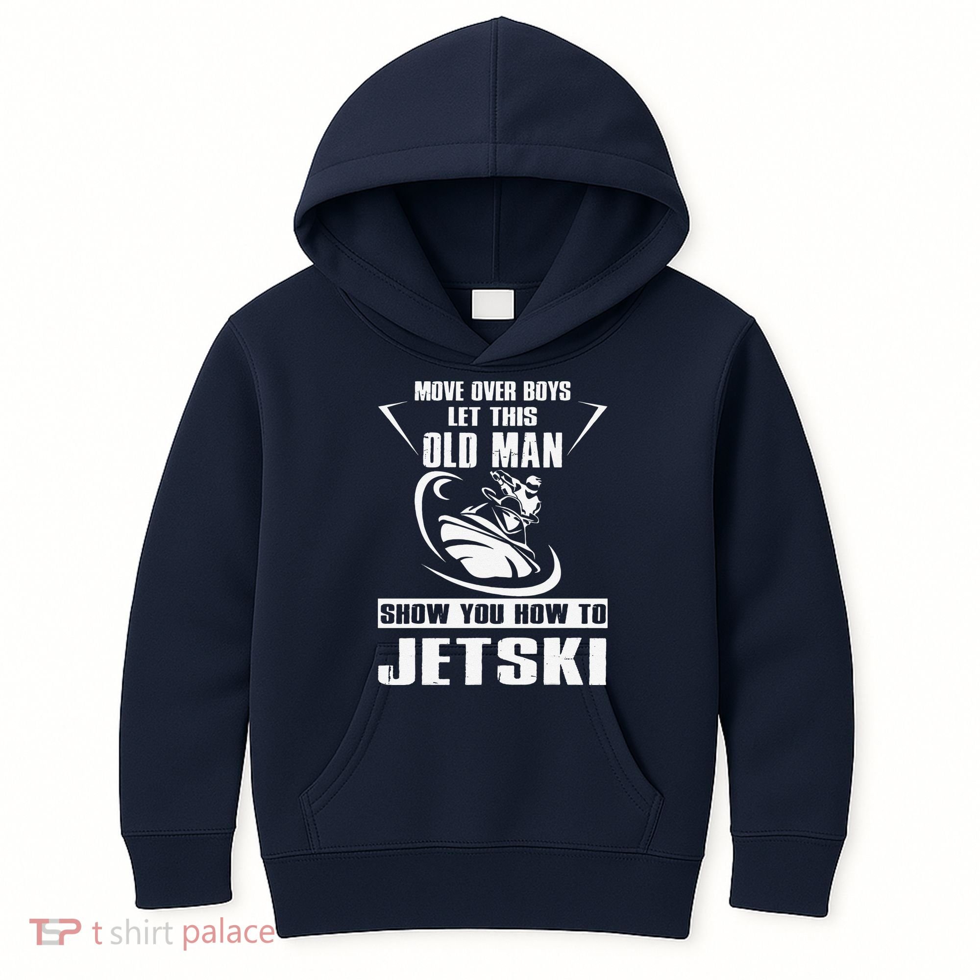 Old Man How To Jetski Cool retro Jet-Ski Jet Skiing Kids Hoodie