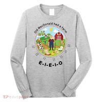Old MacDonald Had A Farm English Nursery Rhyme Theme Long Sleeve Shirt thumb 0