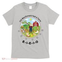 Old MacDonald Had A Farm English Nursery Rhyme Theme T-Shirt thumb 0