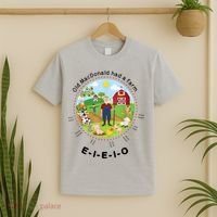 Old MacDonald Had A Farm English Nursery Rhyme Theme T-Shirt thumb 2