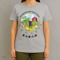 Old MacDonald Had A Farm English Nursery Rhyme Theme T-Shirt thumb 4