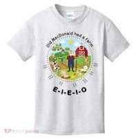 Old MacDonald Had A Farm English Nursery Rhyme Theme Kids T-Shirt thumb 0