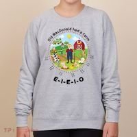 Old MacDonald Had A Farm English Nursery Rhyme Theme Women's Sweatshirt thumb 0