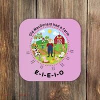Old MacDonald Had A Farm English Nursery Rhyme Theme Coaster thumb 0