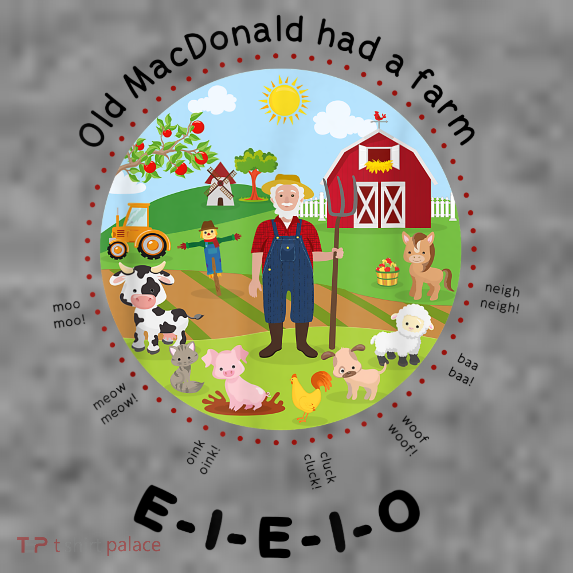 Old MacDonald Had A Farm English Nursery Rhyme Theme Toddler Hoodie