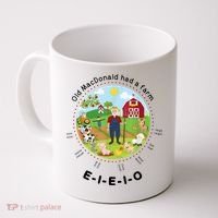Old MacDonald Had A Farm English Nursery Rhyme Theme Coffee Mug thumb 0