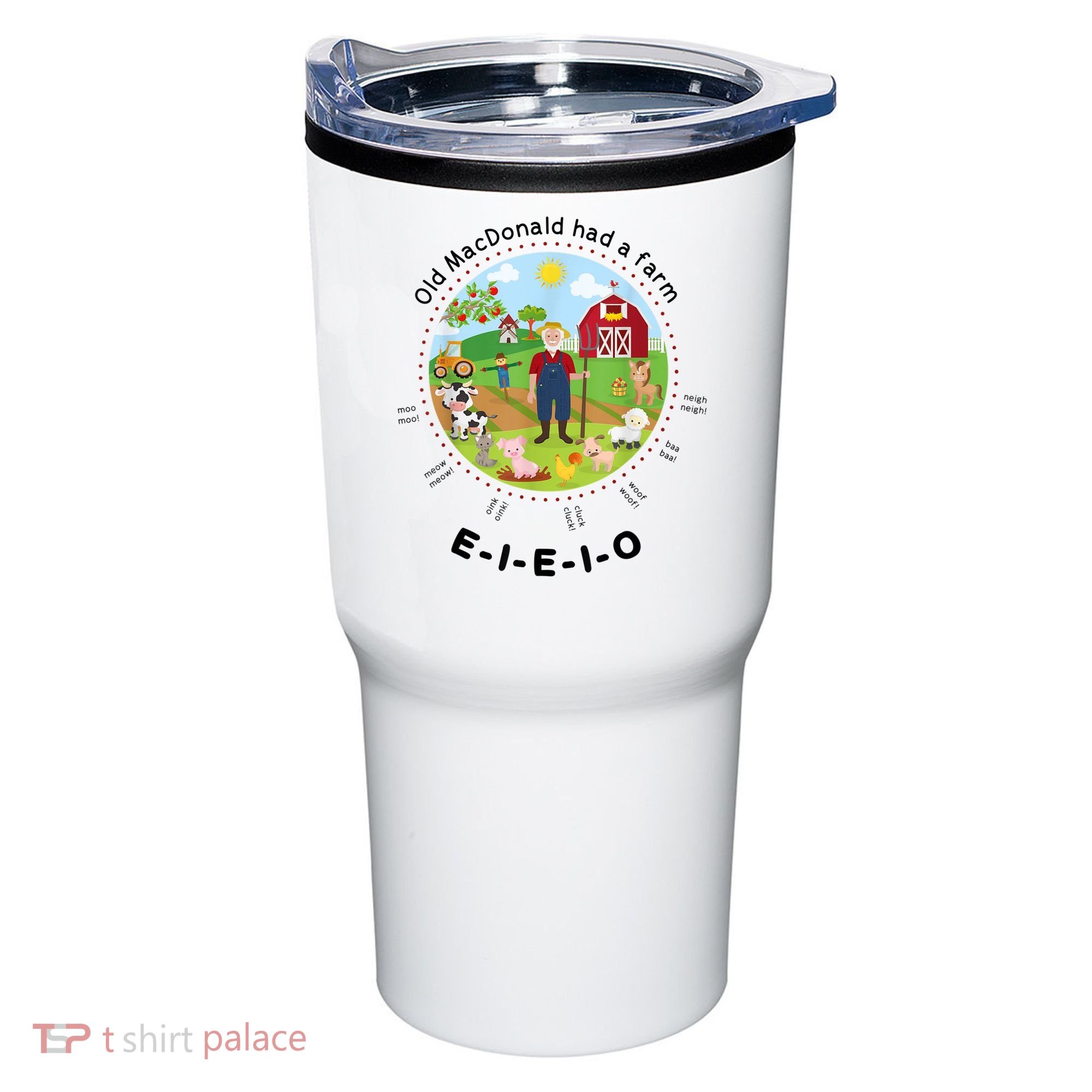 Old MacDonald Had A Farm English Nursery Rhyme Theme Tumbler