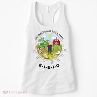 Old MacDonald Had A Farm English Nursery Rhyme Theme Women's Tank Top thumb 0