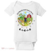 Old MacDonald Had A Farm English Nursery Rhyme Theme Baby Bodysuit thumb 0