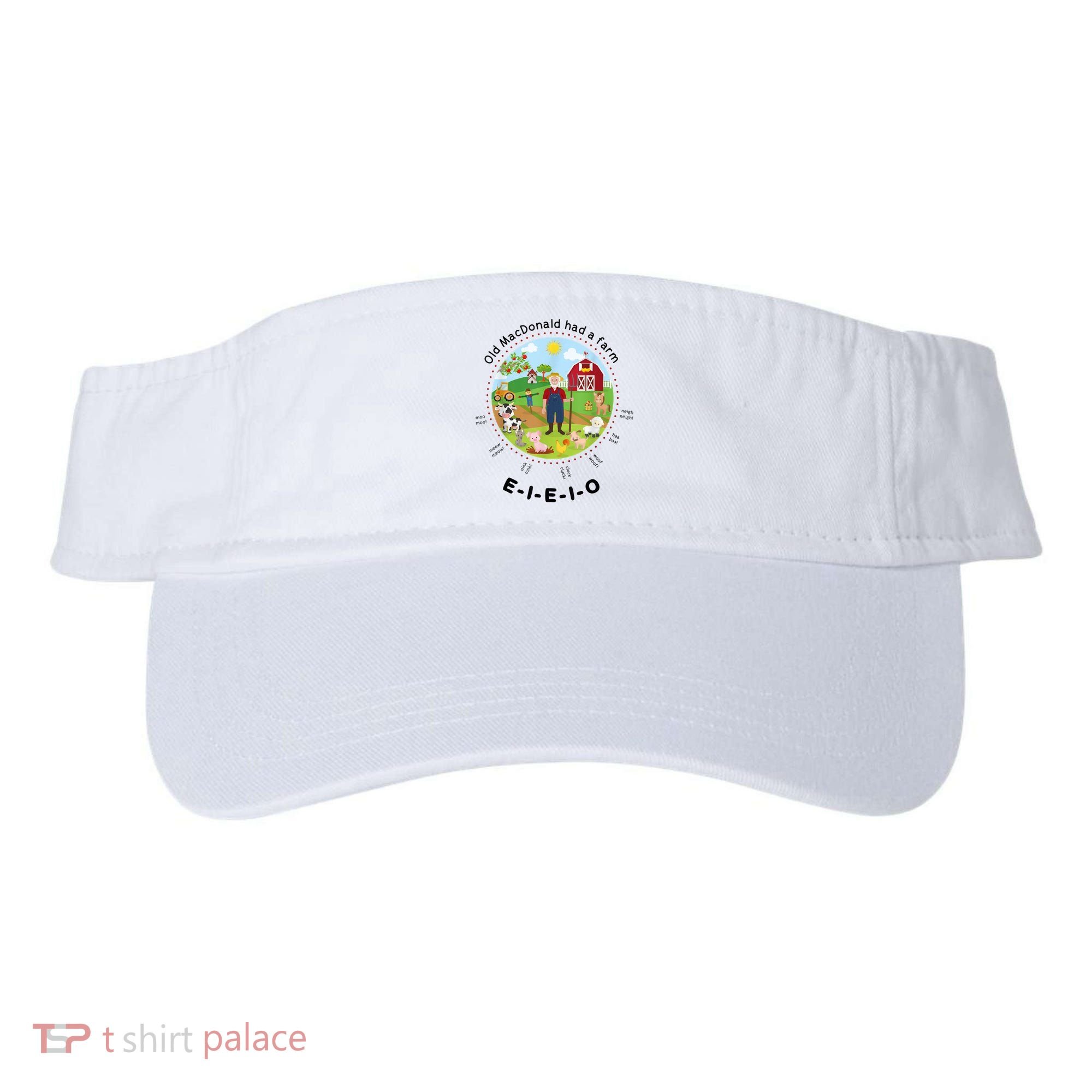 Old MacDonald Had A Farm English Nursery Rhyme Theme Visor