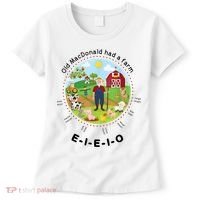 Old MacDonald Had A Farm English Nursery Rhyme Theme Women's T-Shirt thumb 0