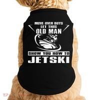 Old Man How To Jetski Cool Retro JetSki Jet Skiing Doggie Tank thumb 0