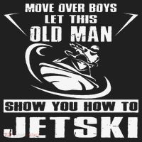 Old Man How To Jetski Cool Retro JetSki Jet Skiing Beanie thumb 2