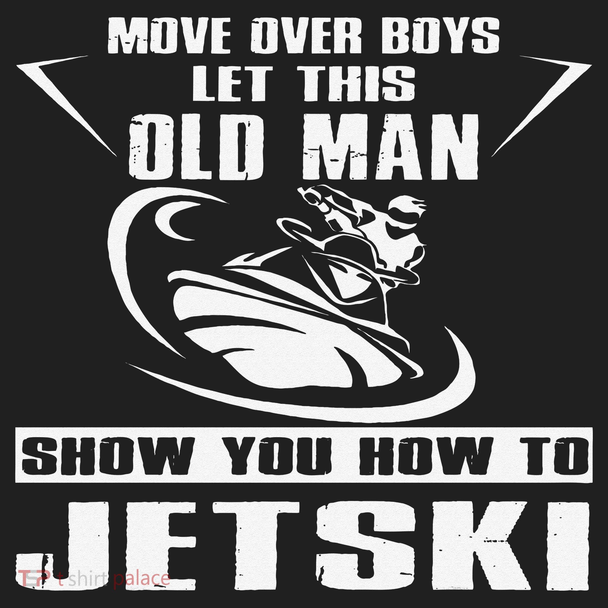 Old Man How To Jetski Cool Retro JetSki Jet Skiing Beanie