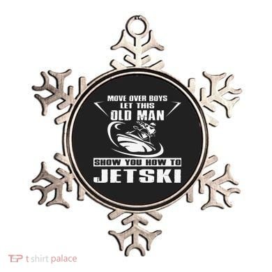 Old Man How To Jetski Cool Retro JetSki Jet Skiing Ornament