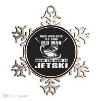 Old Man How To Jetski Cool Retro JetSki Jet Skiing Ornament thumb 0