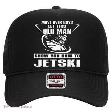 Old Man How To Jetski Cool Retro JetSki Jet Skiing Hat