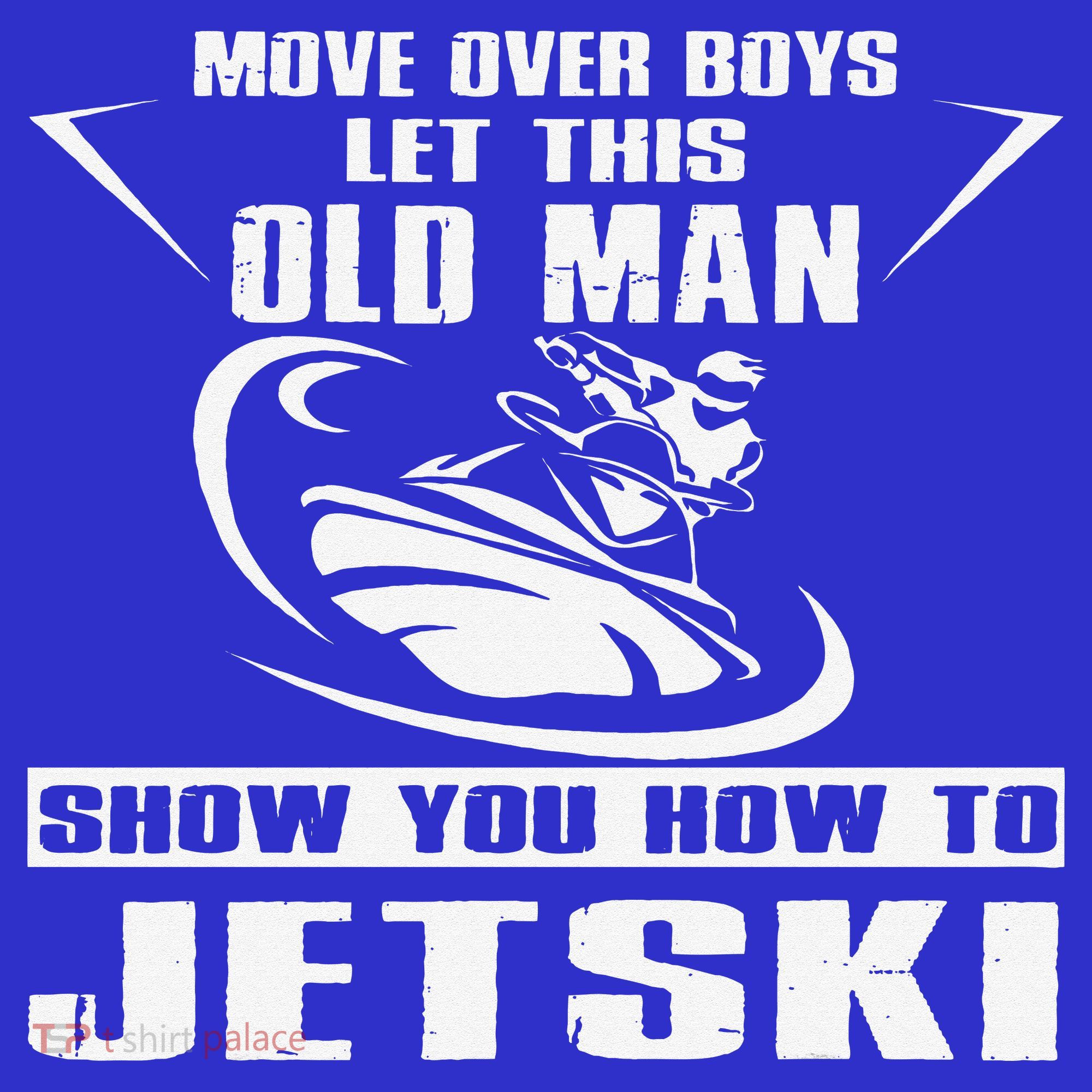Old Man How To Jetski Cool Retro JetSki Jet Skiing Women's Tank Top