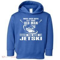 Old Man How To Jetski Cool Retro JetSki Jet Skiing Toddler Hoodie thumb 0