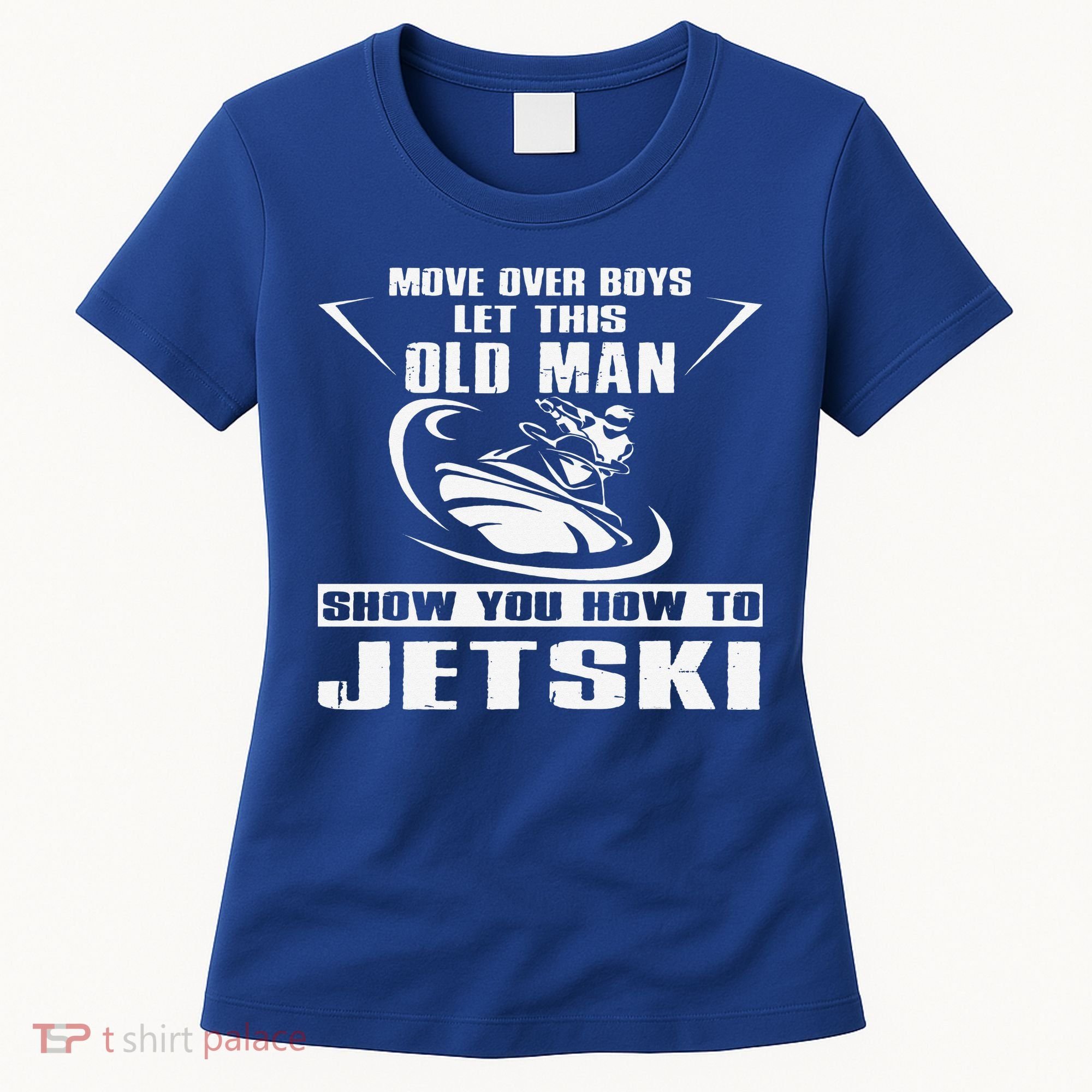 Old Man How To Jetski Cool Retro JetSki Jet Skiing Women's T-Shirt