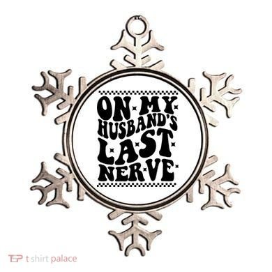 On My Husbands Last Nerve Groovy Wife Life Ornament